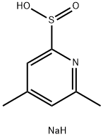 sodium 4,6-dimethylpyridine-2-sulfinate 结构式