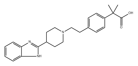 Bilastine Impurity 19 Struktur