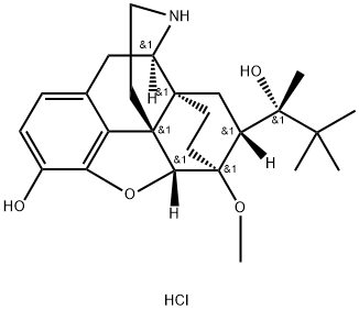6,14-Ethenomorphinan-7-methanol, α-(1,1-dimethylethyl)-4,5-epoxy-18,19-dihydro-3-hydroxy-6-methoxy-α-methyl-, hydrochloride, (αS,5α,7α)- (9CI) Structure