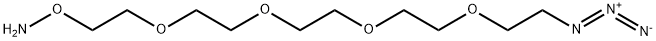 Aminooxy-PEG4-azide Structure