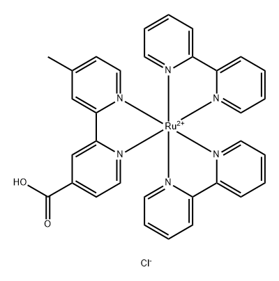 Ruthenium(2+), bis(2,2'-bipyridine-κN1,κN1')(4'-methyl[2,2'-bipyridine]-4-carboxylic acid-κN1,κN1')-, chloride (1:2), (OC-6-33)-|RU(BPY)2(MCBPY)CL2