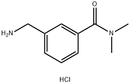3-(胺甲基)-N,N-二甲基苯甲酰胺盐酸盐, 2103396-51-4, 结构式