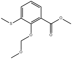 methyl 2-(methoxymethoxy)-3-(methylthio)benzoate Structure
