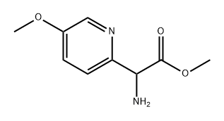 2-氨基-2-(5-甲氧基吡啶-2-基)乙酸甲酯, 2103760-45-6, 结构式