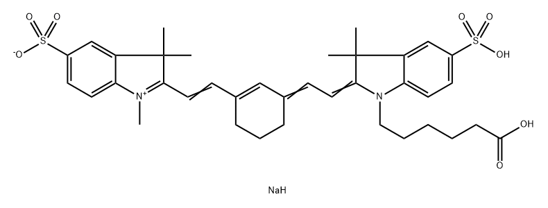 diSulfo Cyclohexane Cyanine7 carboxylic acid Structure