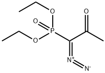 P-(1-重氮-2-氧代丙基)膦酸二乙酯 结构式