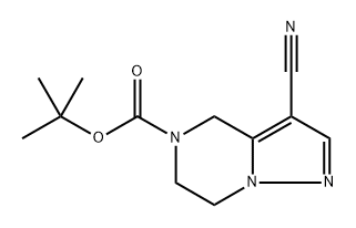 tert-butyl 3-cyano-6,7-dihydropyrazolo[1,5-a]pyrazine-5(4H)-carboxylate,2105105-01-7,结构式