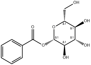 Benzoyl β-D-glucopyranoside Structure