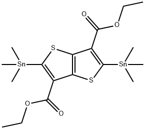 2,5-双(三甲基锡基)噻吩并[3,2-B]噻吩-3,6-二乙酯,2105955-68-6,结构式