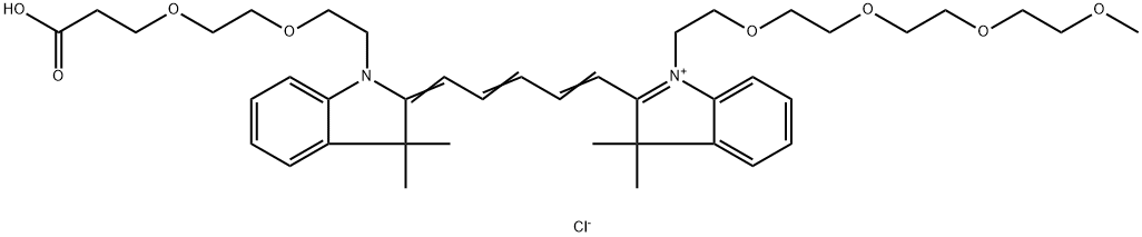 N-(m-PEG4)-N'-(PEG2-acid)-Cy5|N-(m-PEG4)-N'-(PEG2-acid)-Cy5
