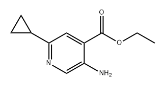 ethyl 5-amino-2-cyclopropylisonicotinate Structure