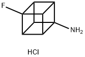 8-fluorocuban-1-amine hydrochloride 结构式