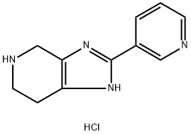 2-Pyridin-3-yl-4,5,6,7-tetrahydro-1h-imidazo[4,5-c]pyridine trihydrochloride 结构式