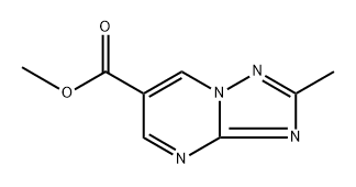 methyl 2-methyl-[1,2,4]triazolo[1,5-a]pyrimidine-6-carboxylate 结构式