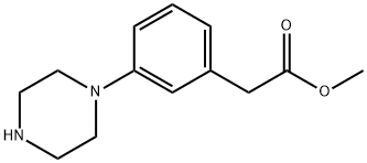 3-(1-哌嗪基)苯乙酸甲酯,211116-46-0,结构式