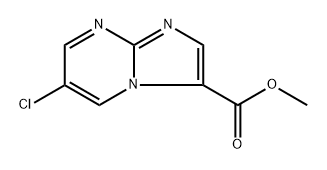 methyl 6-chloroimidazo[1,2-a]pyrimidine-3-carboxylate 结构式