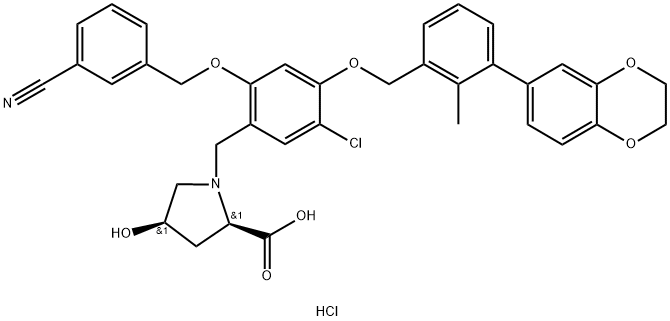 BMS-1166 HCl,2113650-05-6,结构式