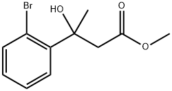 methyl 3-(2-bromophenyl)-3-hydroxybutanoate Struktur
