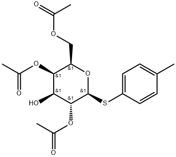 4-Methylphenyl 2,4,6-tri-O-acetyl-1-thio-β-D-galactopyranoside Structure