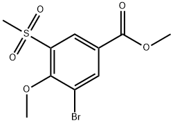Methyl 3-bromo-4-methoxy-5-(methylsulfonyl)benzoate Structure