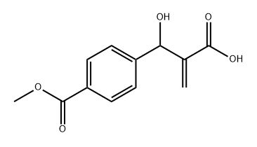 Benzenepropanoic acid, -ba--hydroxy-4-(methoxycarbonyl)--alpha--methylene- (9CI) Structure