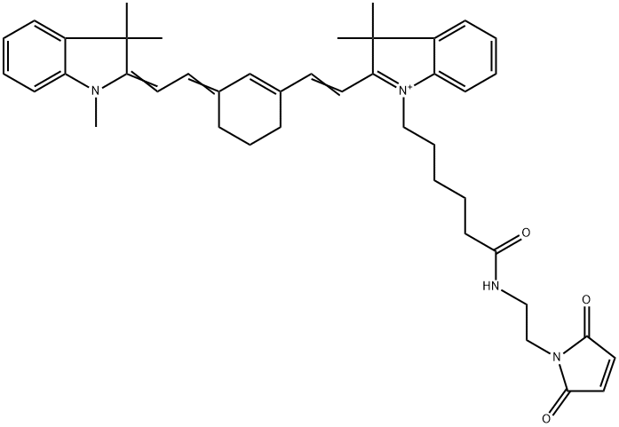 Cy7-马来酰亚胺 结构式