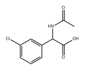 N-AC-DL-3-氯苯甘氨酸, 212067-15-7, 结构式
