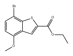 ethyl 7-bromo-4-methoxybenzo[b]thiophene-2-carboxylate Structure