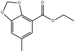 Ethyl 6-methyl-1,3-benzodioxole-4-carboxylate 结构式