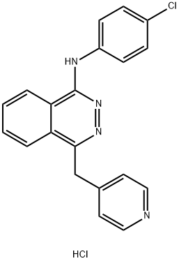 1-Phthalazinamine, N-(4-chlorophenyl)-4-(4-pyridinylmethyl)-, hydrochloride (1:1) Structure