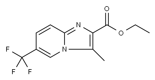 ethyl 3-methyl-6-(trifluoromethyl)imidazo[1,2-a]pyridine-2-carboxylate Structure