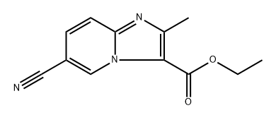 ethyl 6-cyano-2-methylimidazo[1,2-a]pyridine-3-carboxylate 结构式