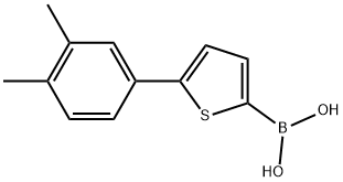 B-[5-(3,4-Dimethylphenyl)-2-thienyl]boronic acid 结构式