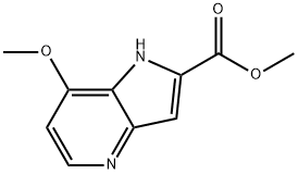 methyl 7-methoxy-1H-pyrrolo[3,2-b]pyridine-2-carboxylate Struktur