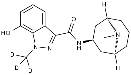 7-Hydroxy granisetron (9-methyl-d3) Structure