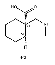 RAC-(3AR,7AR)-OCTAHYDRO-1H-ISOINDOLE-3A-CARBOXYLIC ACID HYDROCHLORIDE, CIS, 2126143-72-2, 结构式