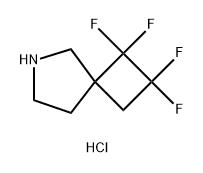 1,1,2,2-tetrafluoro-6-azaspiro[3.4]octane hydrochloride Structure