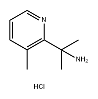 2-(3-甲基-2-吡啶基)-2-丙胺盐酸盐,2126160-07-2,结构式