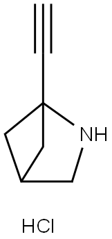 1-ETHYNYL-2-AZABICYCLO[2.1.1]HEXANE HYDROCHLORIDE, 2126160-91-4, 结构式
