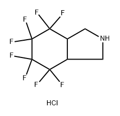 4,4,5,5,6,6,7,7-octafluoro-octahydro-1H-isoindole hydrochloride Structure
