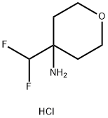 4-(DIFLUOROMETHYL)OXAN-4-AMINE HYDROCHLORIDE 结构式