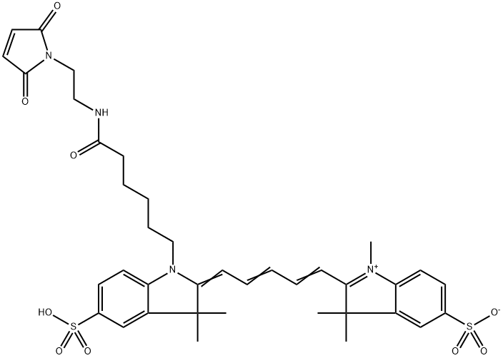 diSulfo-Cy5 maleimide Struktur