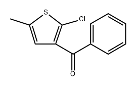 (2-chloro-5-methylthiophen-3-yl)(phenyl)methanone 结构式