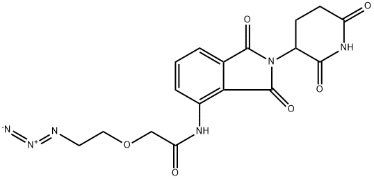 Pomalidomide-PEG1-azide Structure