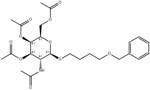β-D-Galactopyranoside, 4-(phenylmethoxy)butyl 2-(acetylamino)-2-deoxy-, 3,4,6-triacetate