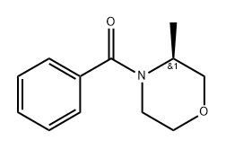 (S)-N-benzoyl-3-Methylmorpholine 化学構造式