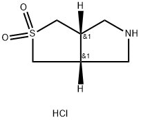 (3AR,6AS)-HEXAHYDRO-1H-2LAMBDA6-THIENO[3,4-C]PYRROLE-2,2-DIONE HYDROCHLORIDE, CIS, 2137033-01-1, 结构式