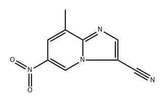 8-methyl-6-nitroimidazo[1,2-a]pyridine-3-carbonitrile,2137652-47-0,结构式