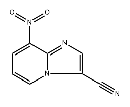 8-nitroimidazo[1,2-a]pyridine-3-carbonitrile Struktur