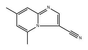 5,7-dimethylimidazo[1,2-a]pyridine-3-carbonitrile Structure